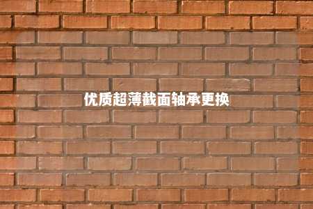 优质超薄截面轴承更换 